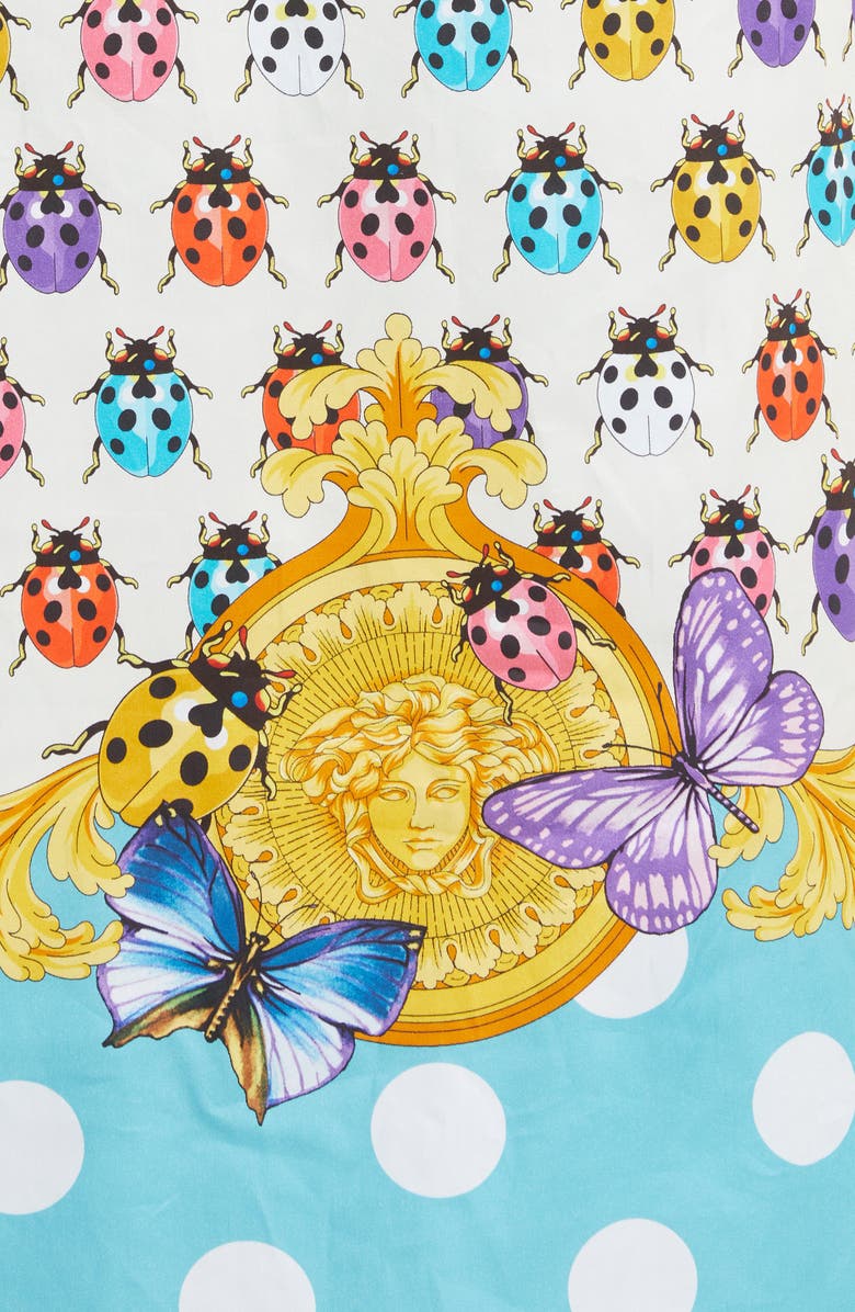 Versace Butterflies Bath Robe, Alternate, color,