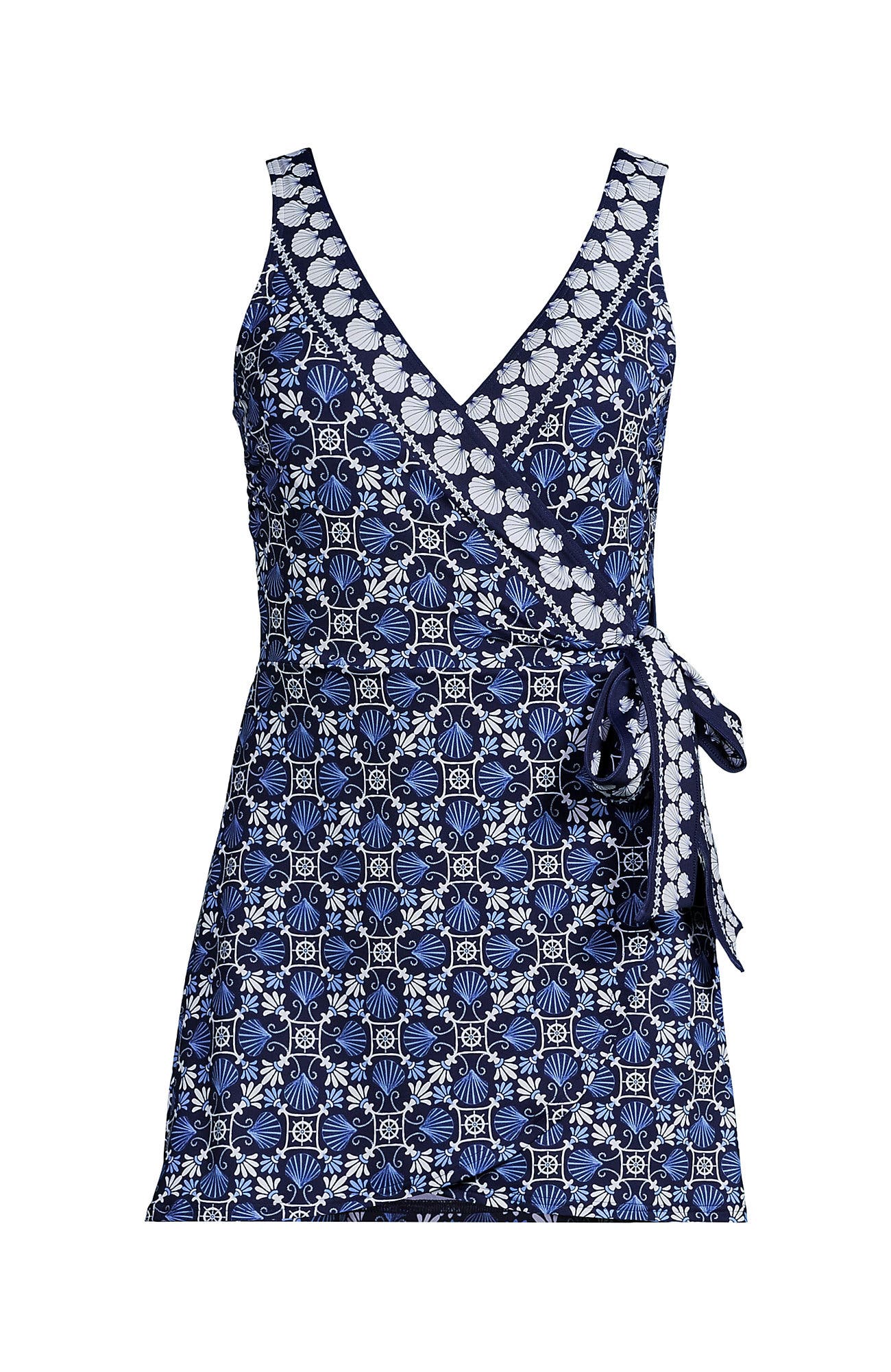 lands end side tie mini swim dress Women's Side Tie Mini Swim Dress Swimsuit