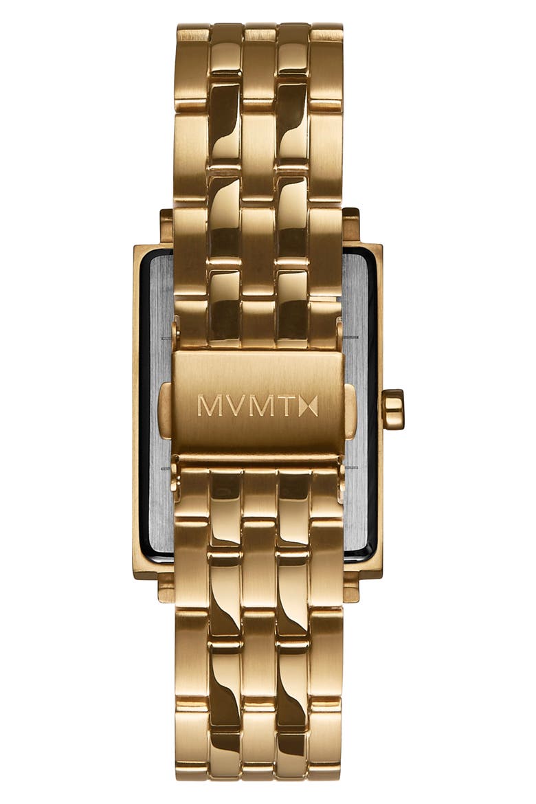 Signature Square Bracelet Watch, 24mm, Alternate, color, GOLD/ WHITE/ GOLD