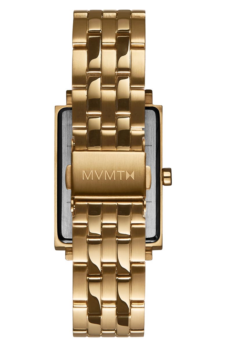 MVMT Signature Square Bracelet Watch, 24mm, Alternate, color, Gold/ White/ Gold