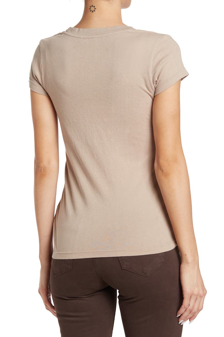 Becca V-Neck T-Shirt, Alternate, color, PECAN