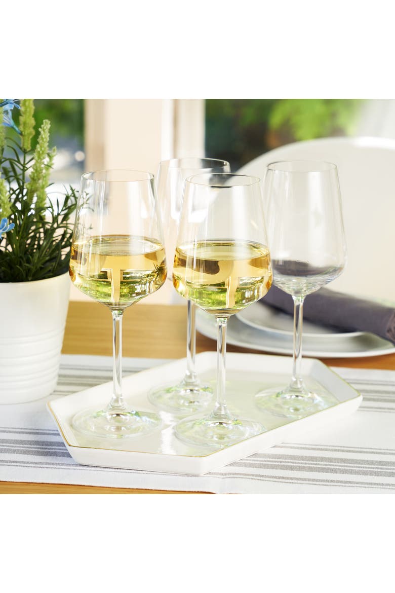 Style White Wine Glass Set of 4, Alternate, color, Clear
