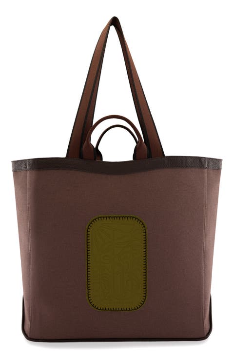 Maison Large Canvas & Leather Tote