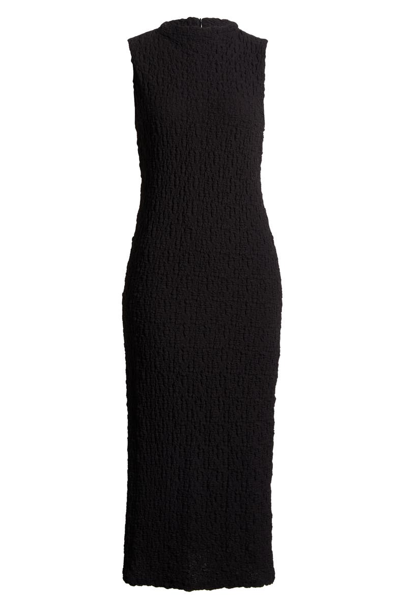 Halogen<sup>®</sup> Puckered Cotton Blend Midi Dress, Alternate, color, 