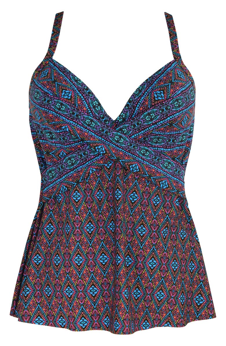 Miraclesuit<sup>®</sup> Romani Allura Tankini Top, Alternate, color, Blue Multi