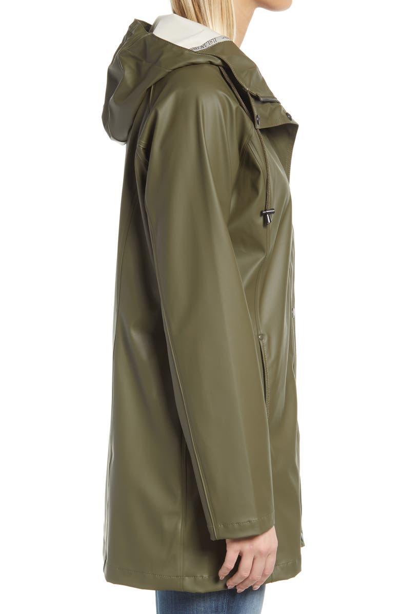Ilse Jacobsen Raincoat, Alternate, color, Army