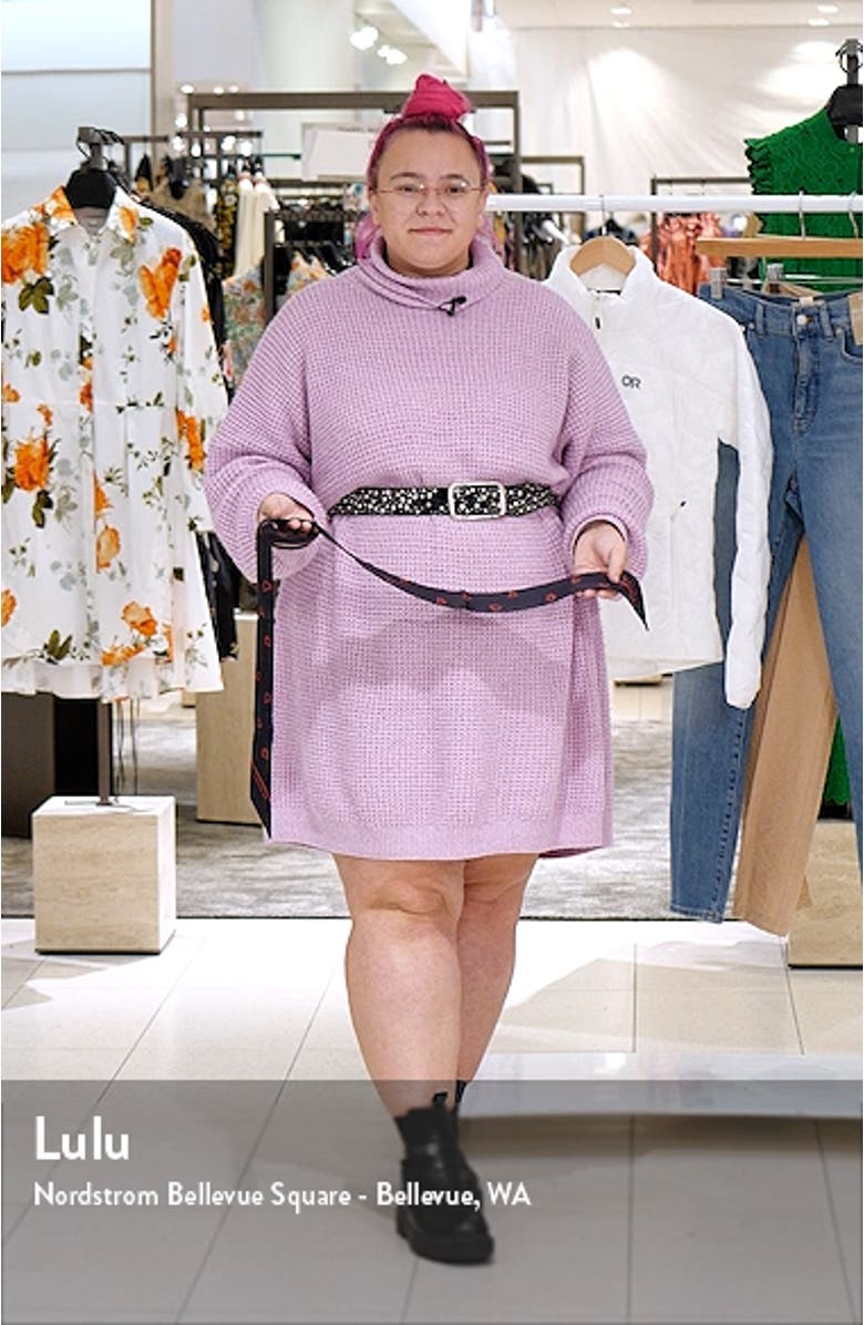 Hearts Skinny Silk Scarf, sales video thumbnail