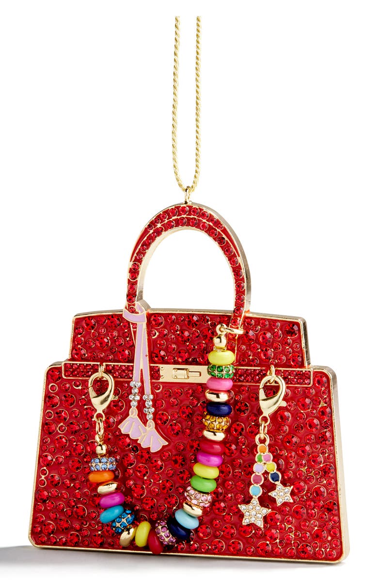 BaubleBar The Bauble Bag Ornament, Main, color, Red