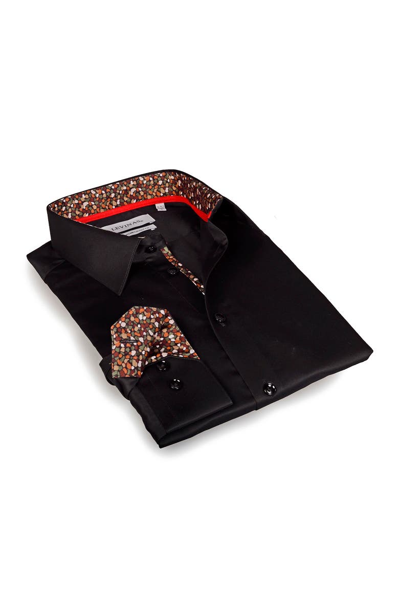 LEVINAS Contemporary Fit Modern Business Dress Shirt, Main, color, 