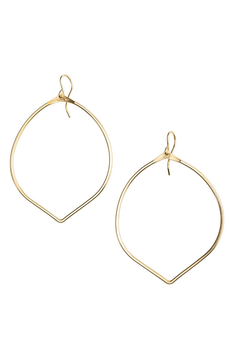 Nashelle Teardrop Hoop Earrings, Main, color, 