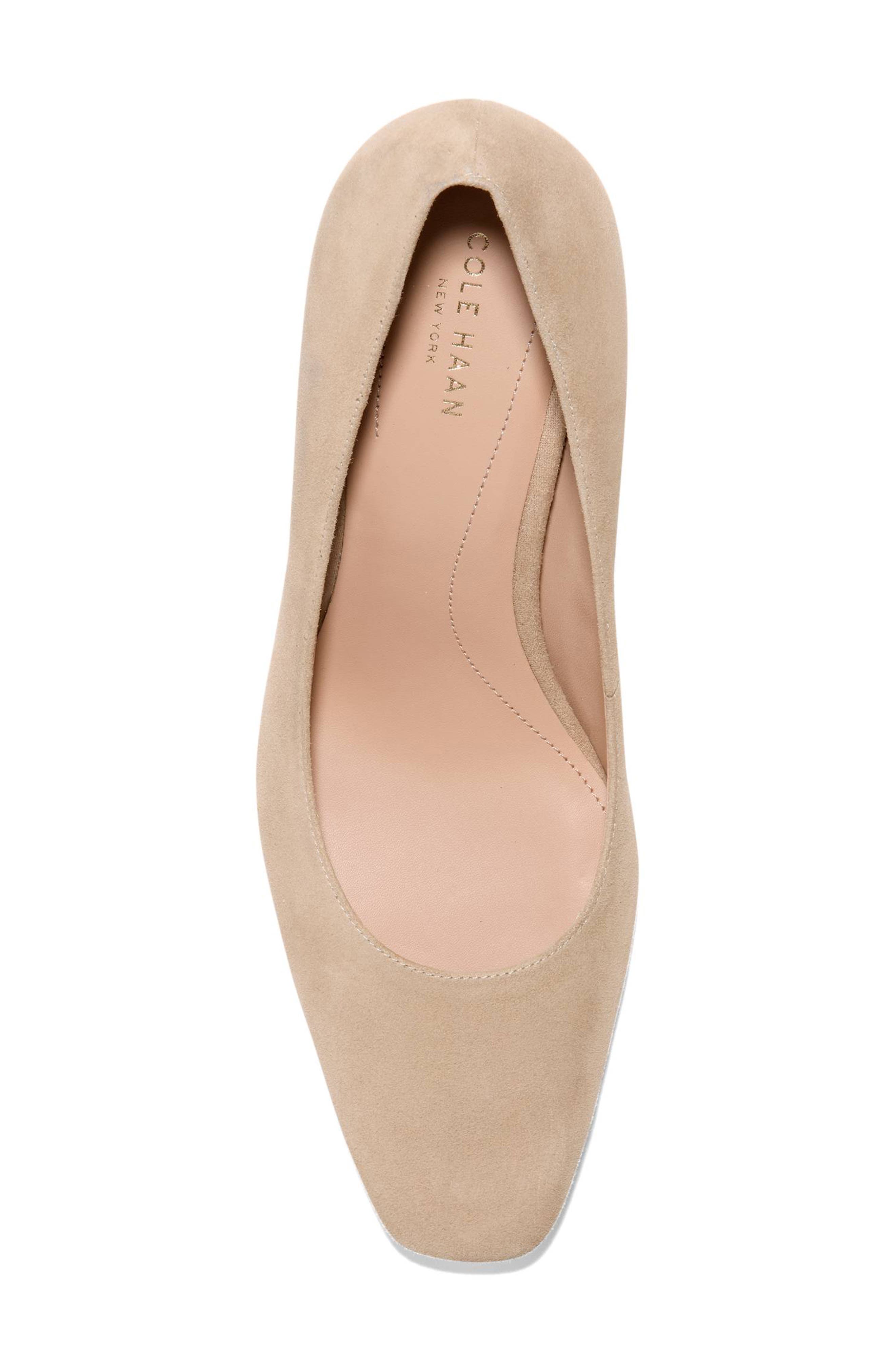 Anamaria Leather Pump, Alternate, color, BIRCH BEIGE SUEDE