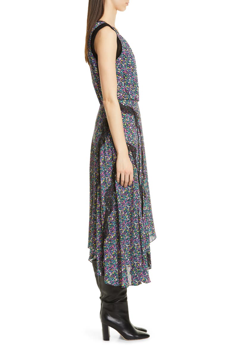 Confetti Lace Shark Bite Hem Dress, Alternate, color, PURPPLE MULTI