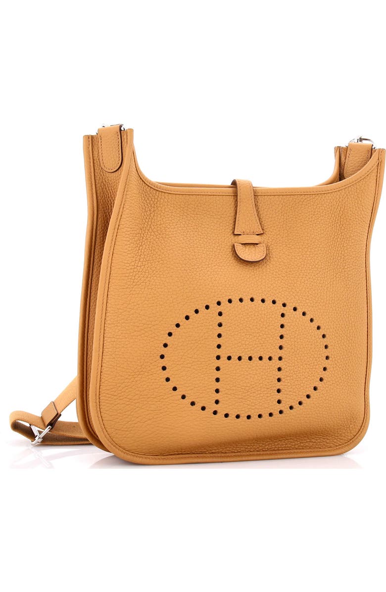 Pre-Owned Hermes Evelyne Bag Gen III Clemence PM, Alternate, color, Biscuit