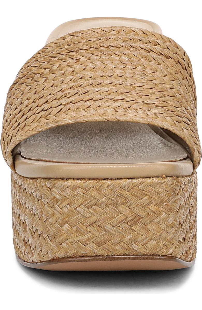 Vince Clarita Woven Platform Sandal, Alternate, color, Dark Wheat