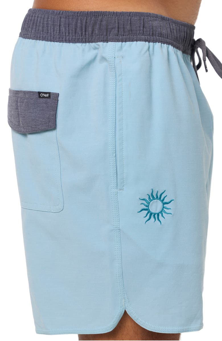 O'Neill OG Solid Scallop Volley Swim Trunks, Alternate, color, Arona