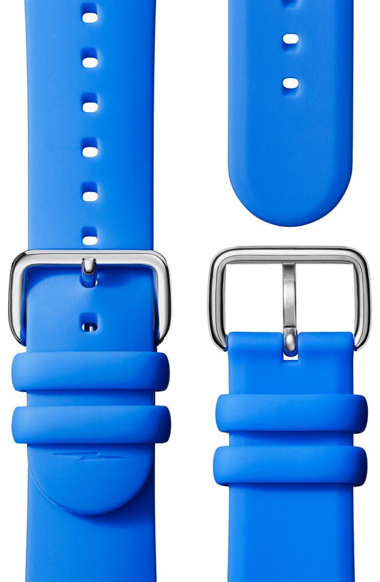 Shinola Detrola "The I Voted" Silicone Strap Watch, 43mm, Alternate, color, 