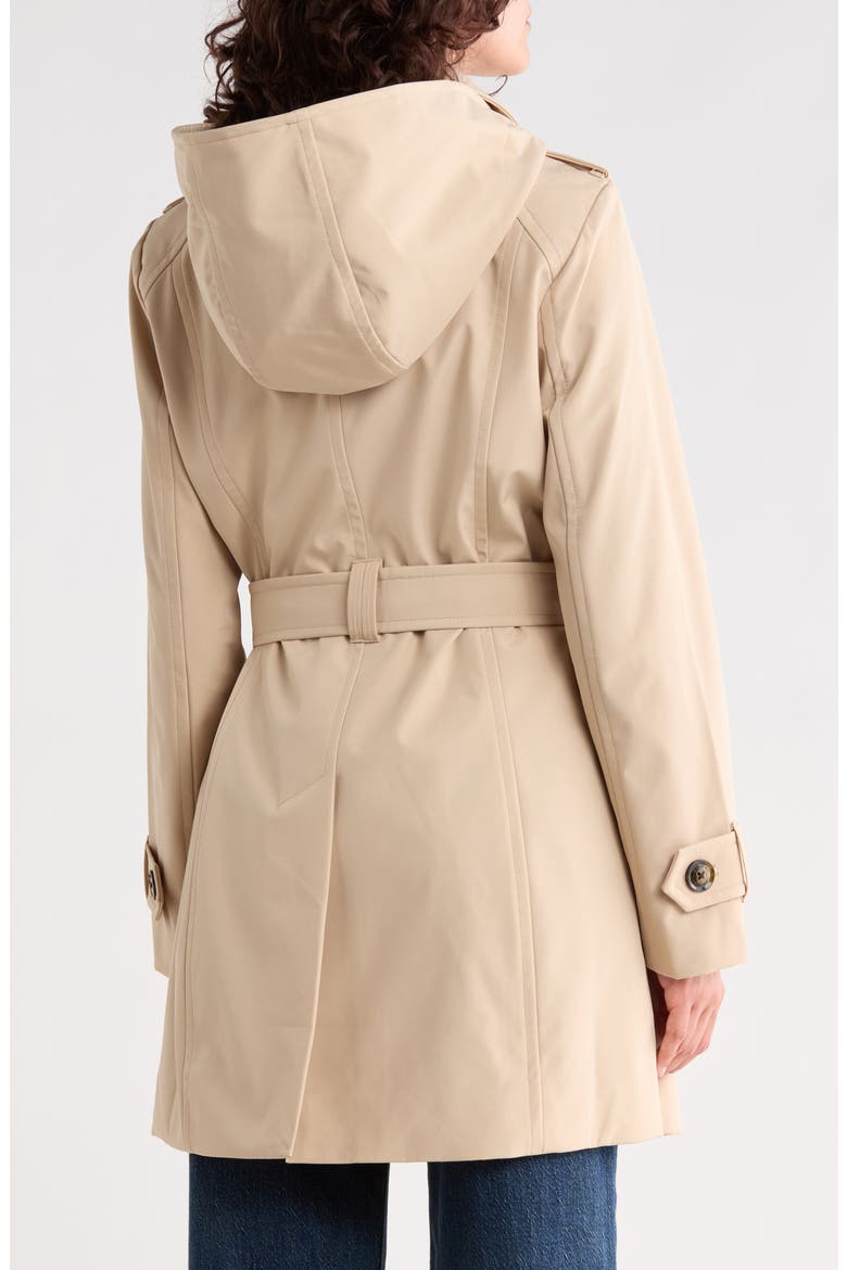Hooded Trench Coat, Alternate, color, STONE