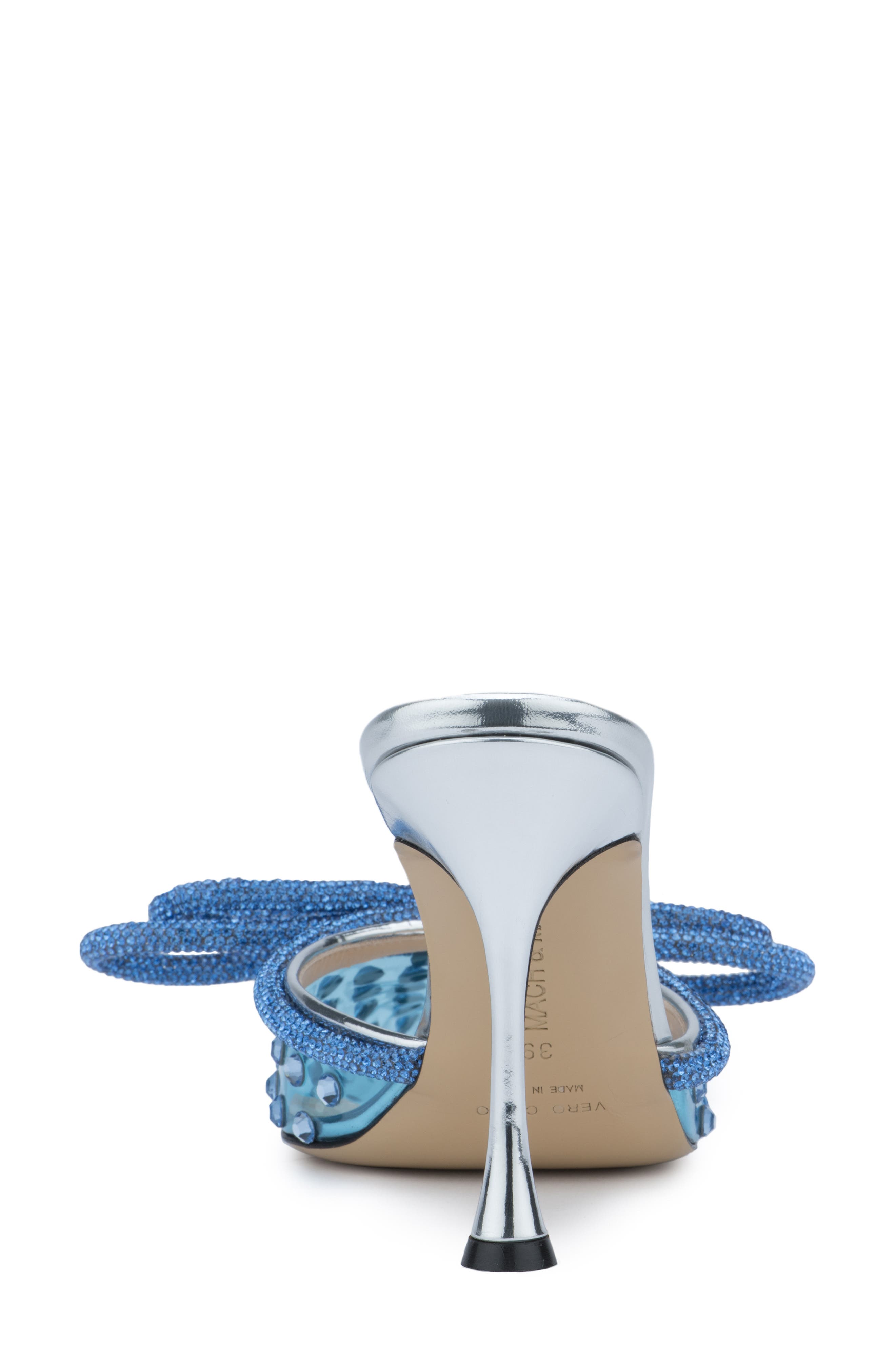 Mach & Mach Double Crystal Bow Pointed Toe Mule, Alternate, color, 