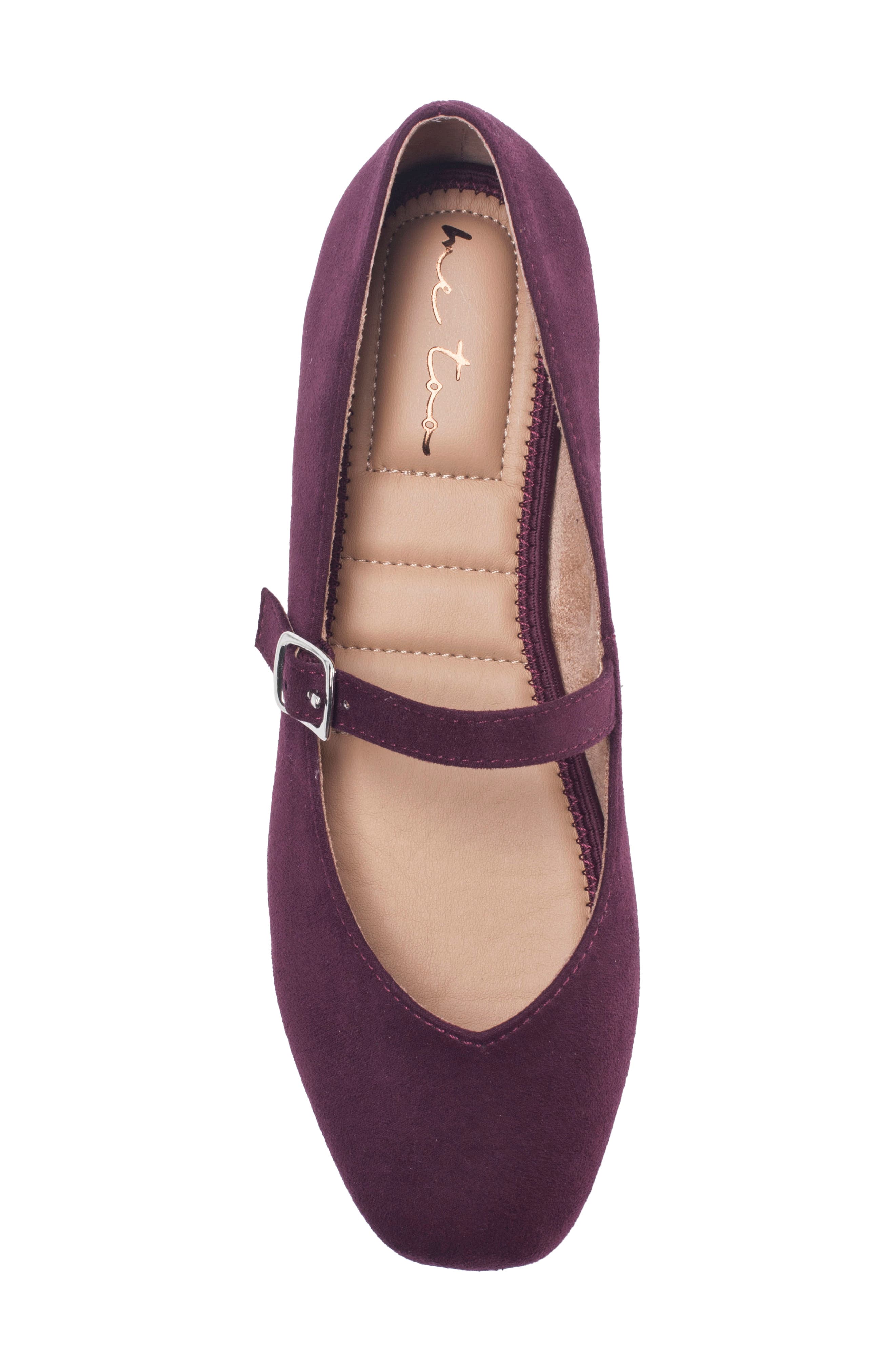 Me Too Sasha Mary Jane Flat, Alternate, color, Japanese Eggplant