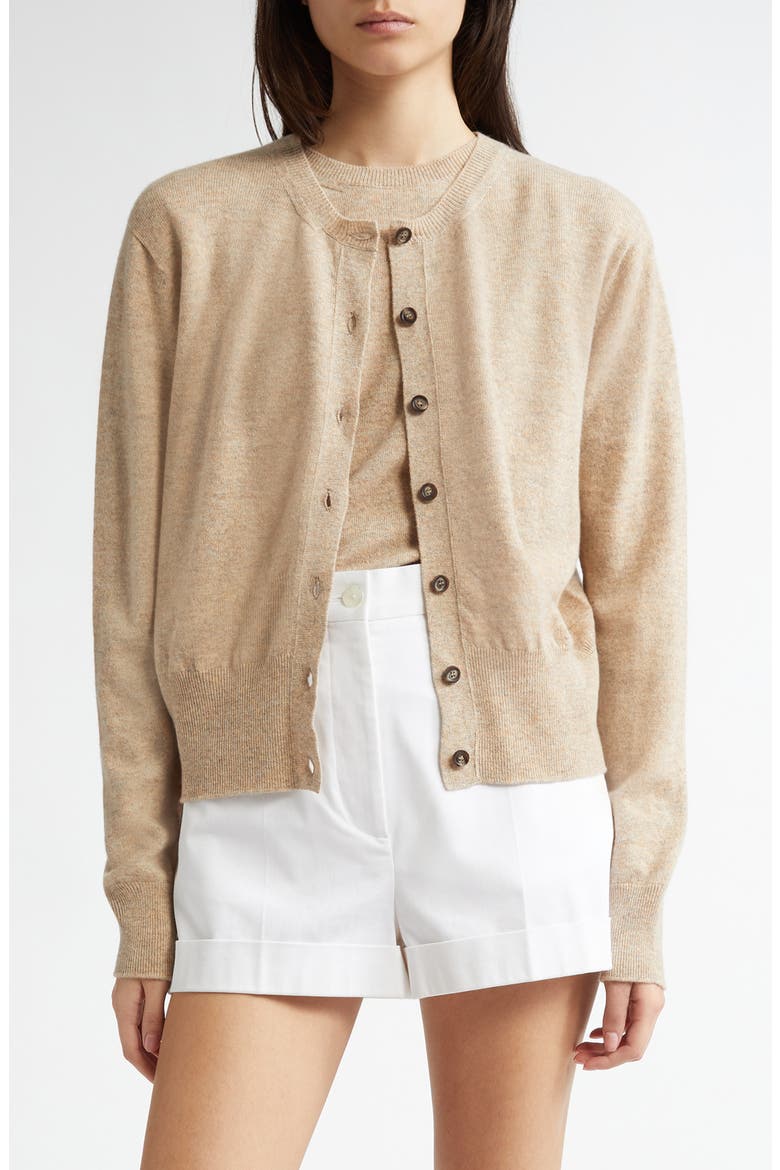 Cashmere Cardigan, Alternate, color, OATMEAL