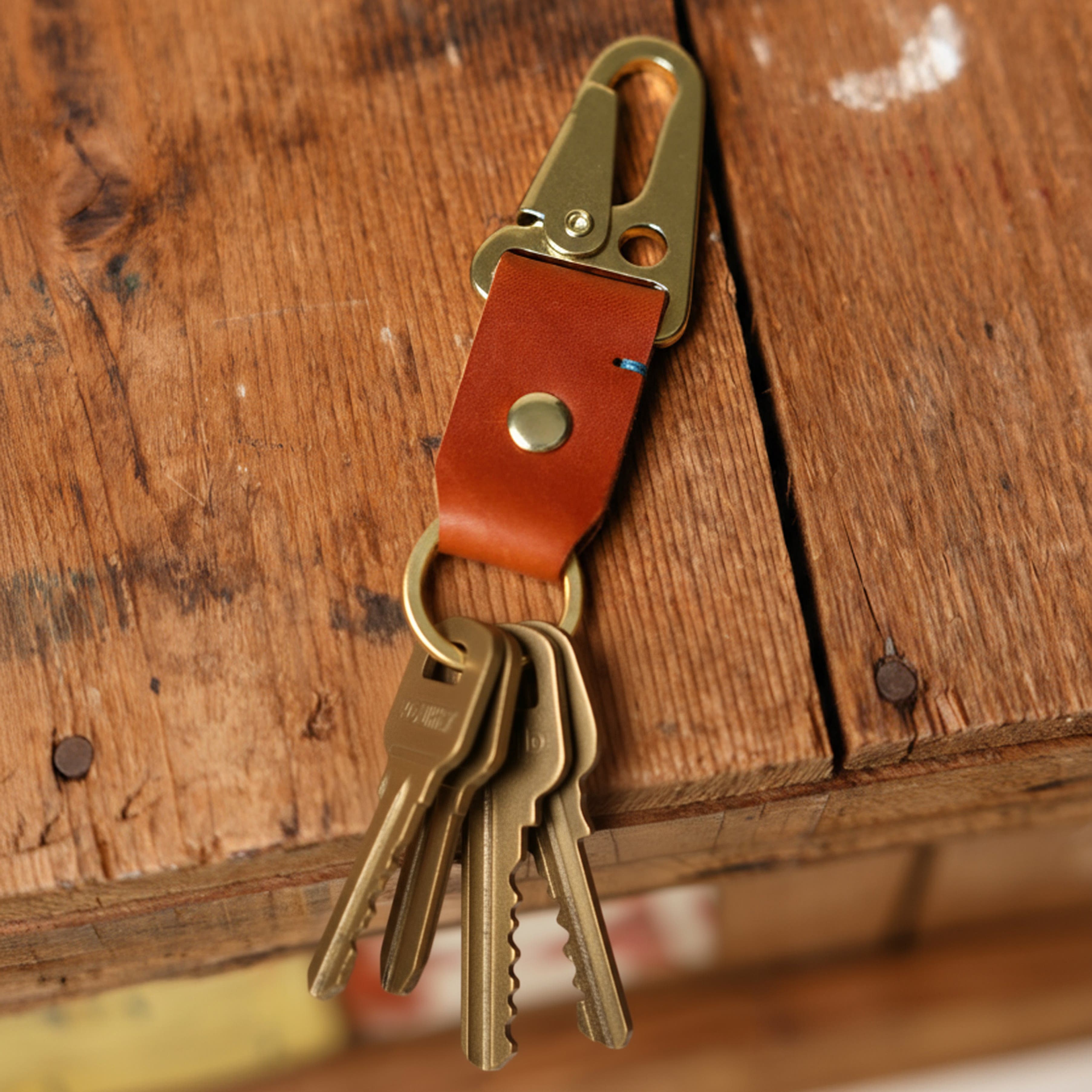 Bluebonnet The Companion Key Tag, Alternate, color, English Tan