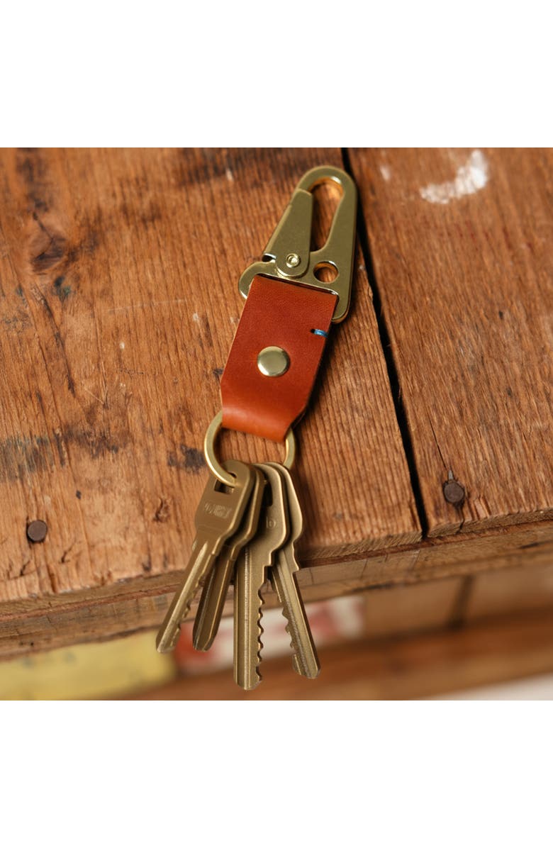 Bluebonnet The Companion Key Tag, Alternate, color, English Tan