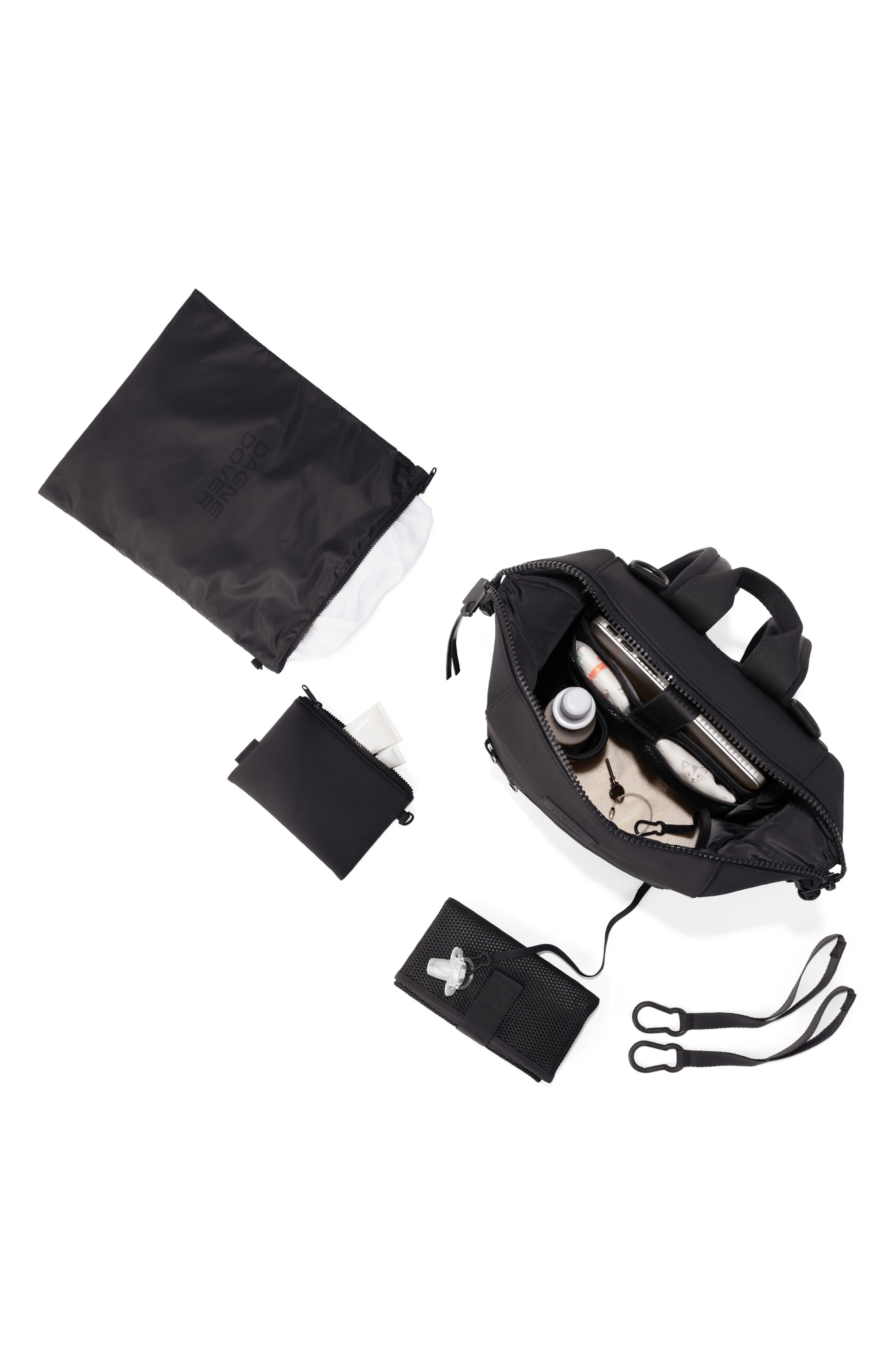 Dagne Dover Indi Medium Neoprene Diaper Backpack, Alternate, color, Onyx