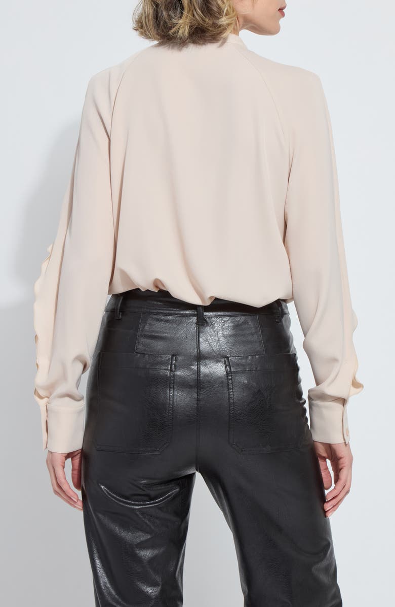 Lysse Isadora Ruffle Sleeve Button-Up Shirt, Alternate, color, Rose Petal