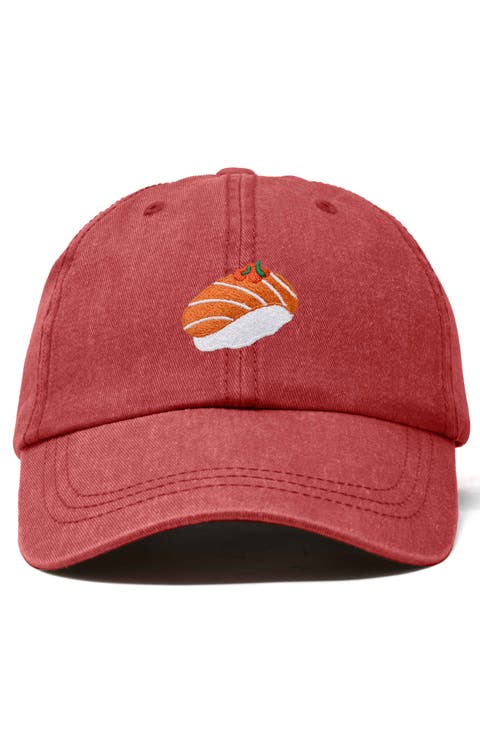 Salmon Sushi Embroidered Dad Cap