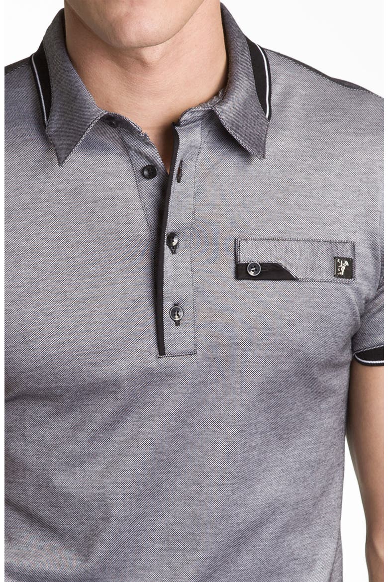 Slim Fit Polo, Alternate, color, BLACK
