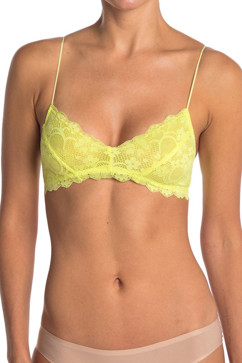 Intimates 'Camellia' Lace Bralette, Main, color, CACTUS FLOWER