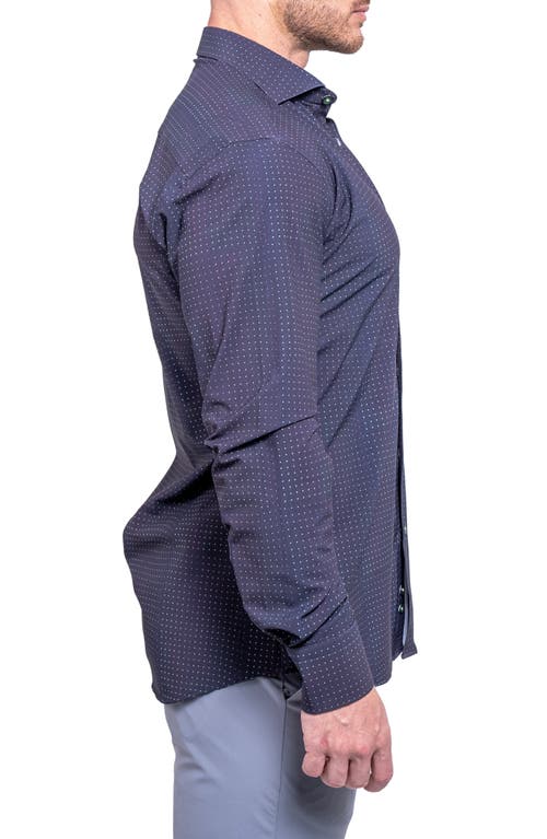 Maceoo Einstein Print Cotton Button-up Shirt
