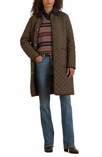 Check Quilted Coat