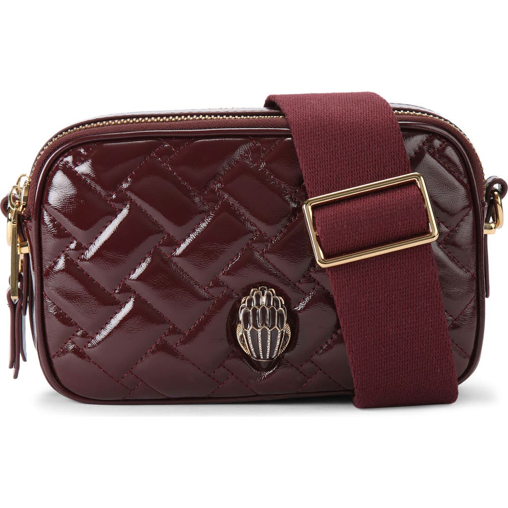 Kurt Geiger London Small Kensington Leather Camera Bag In Red