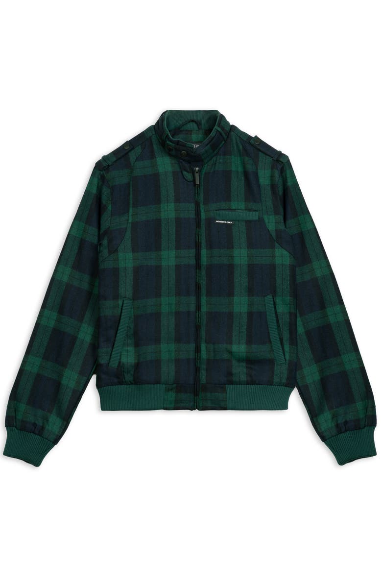 Members Only Wool Iconic Racer Jacket, Alternate, color, Green