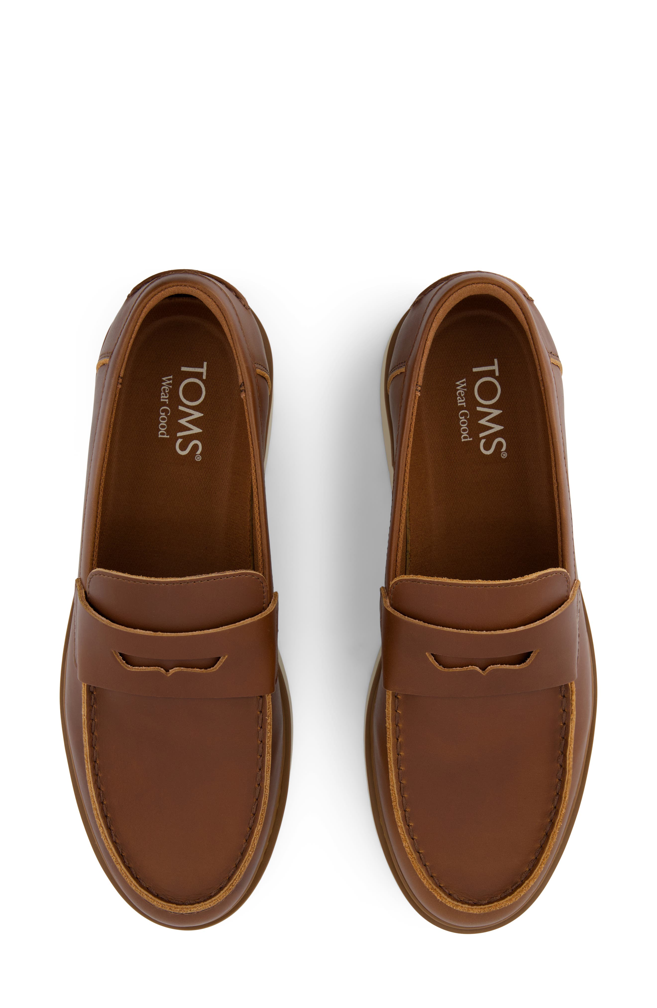 TOMS Havana Penny Loafer, Alternate, color, Brown