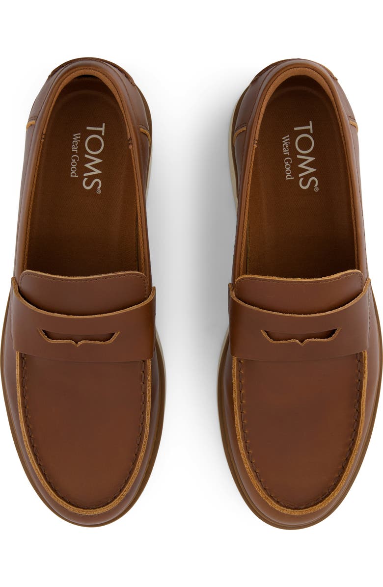 TOMS Havana Penny Loafer, Alternate, color, Brown