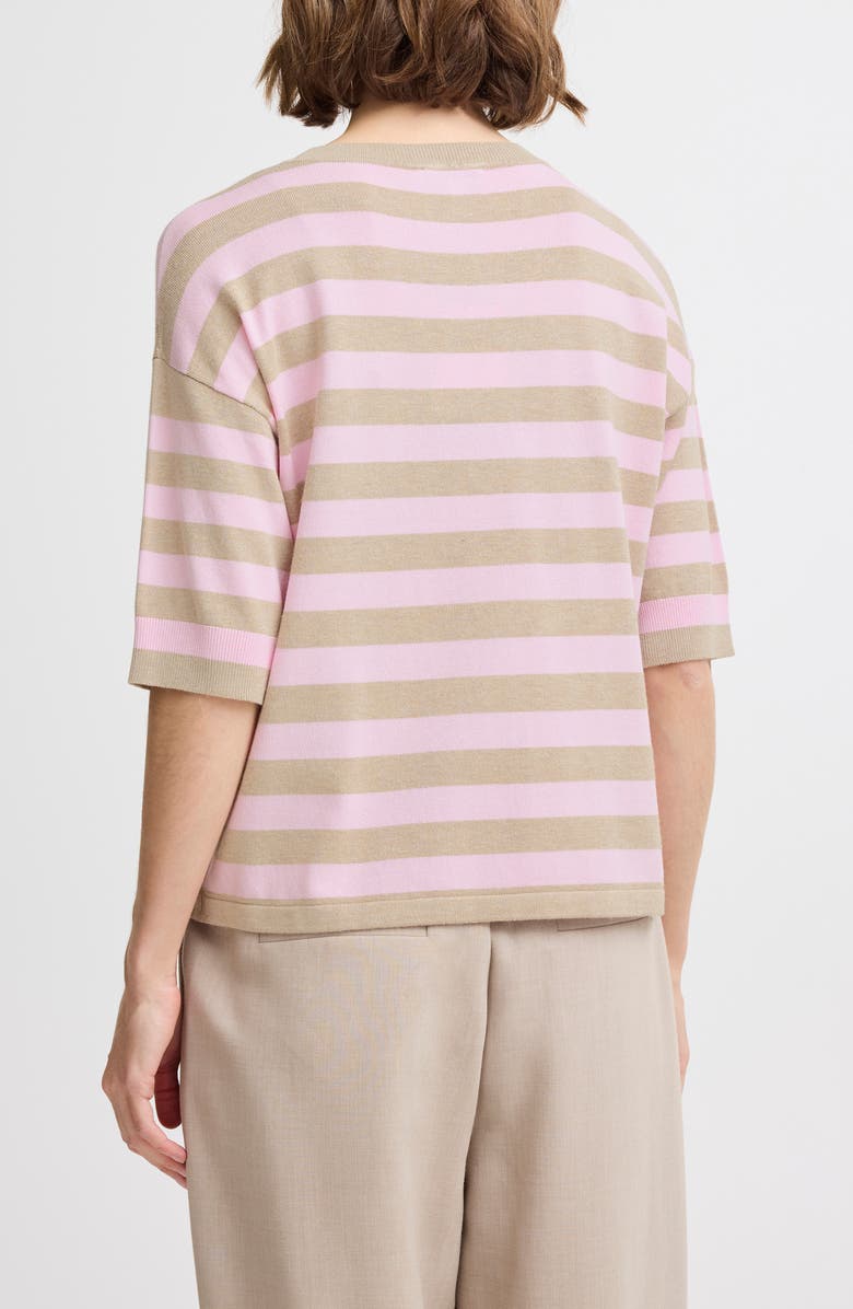 B.YOUNG Morla Cotton Knit Top, Alternate, color, Roseate Spoonbill