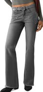 MANGO TEEN Low Rise Stud Flare Jeans