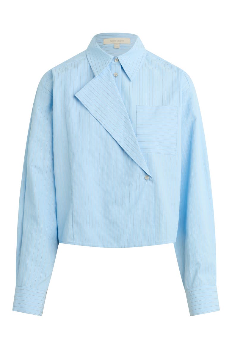 The Jenni Button-Up Blouse, Alternate, color, LIGHT BLUE STRIPE