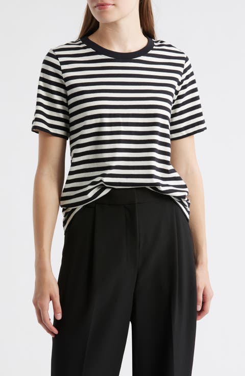 CORE | The Nettle-Cotton Striped Shirt-Blouse