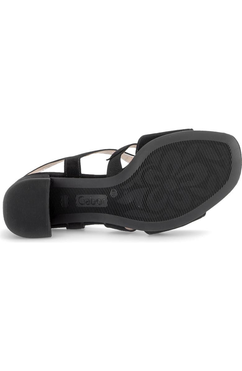 Gabor Ankle Strap Sandal, Alternate, color, Black