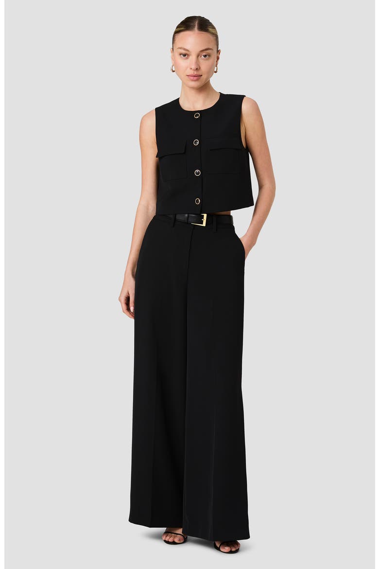 Harry Crop Vest, Alternate, color, BLACK