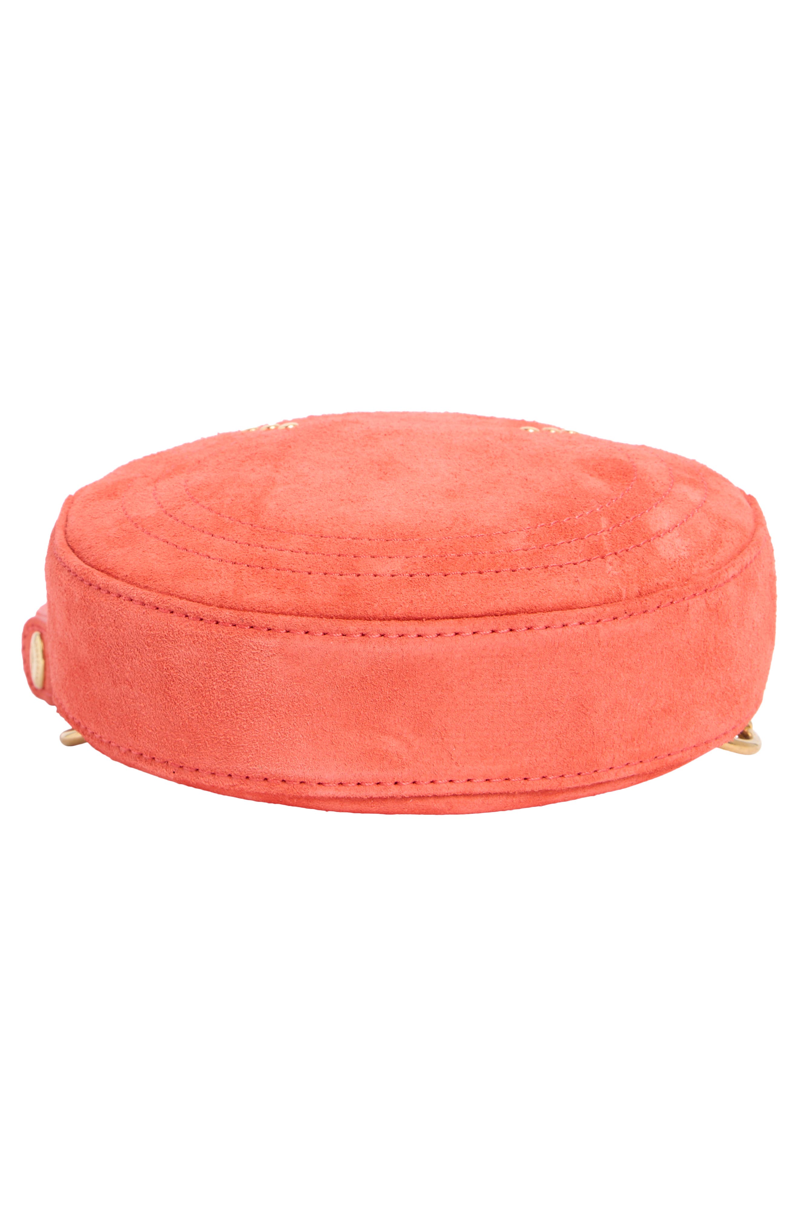 Longchamp Round Belt Bag, Alternate, color, Coral