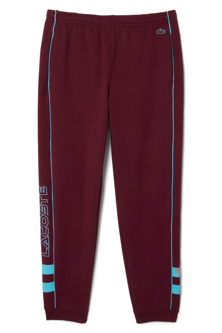 Knit Track Pants, Main, color, BURGUNDY/ ANSE
