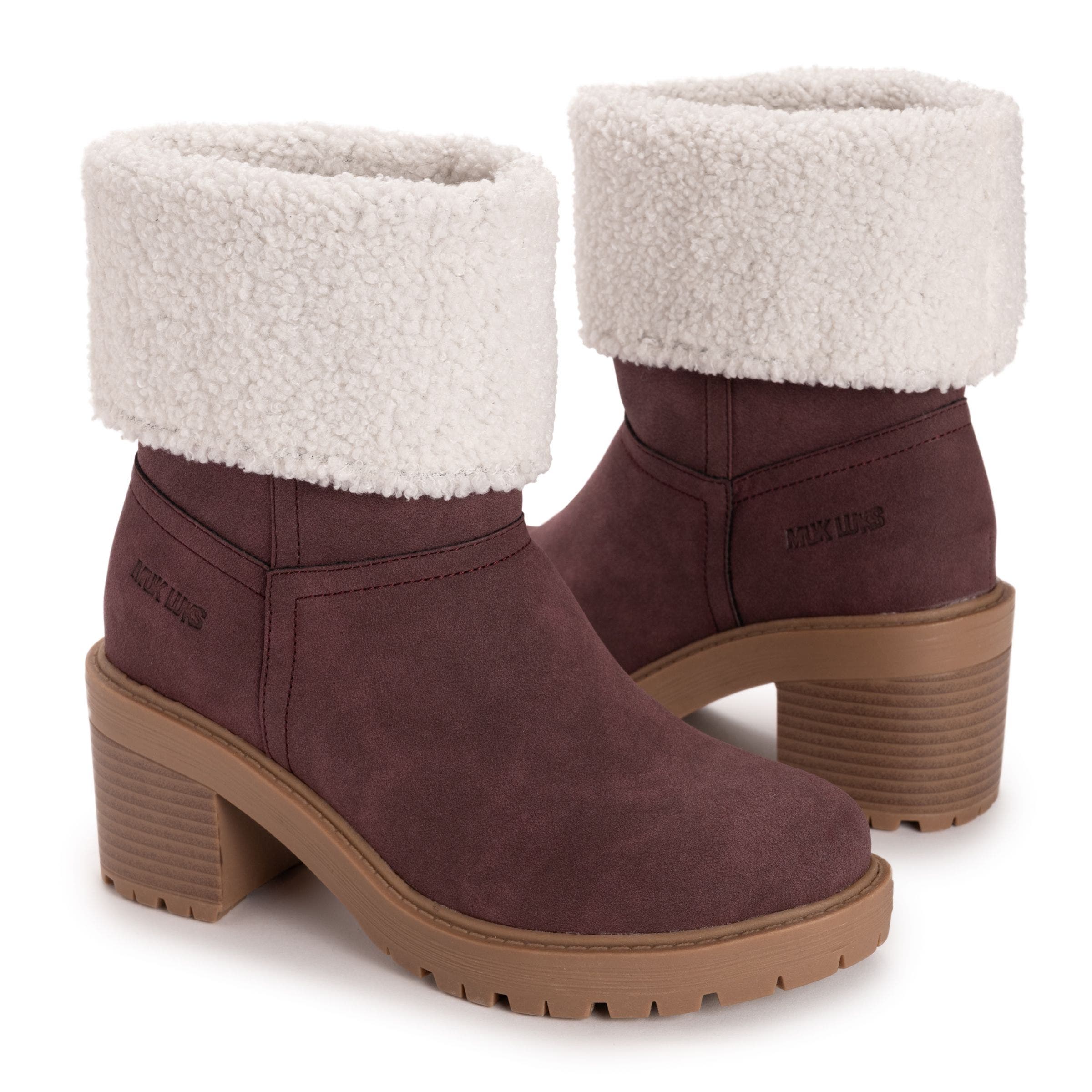 MUK LUKS Londyn Boot, Alternate, color, Burgundy