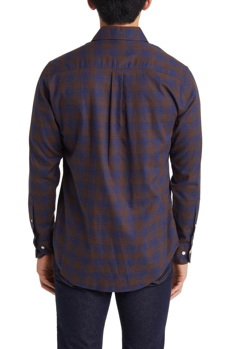 Peter Millar Carr Check Soft Cotton Button-Up Shirt, Alternate, color, 