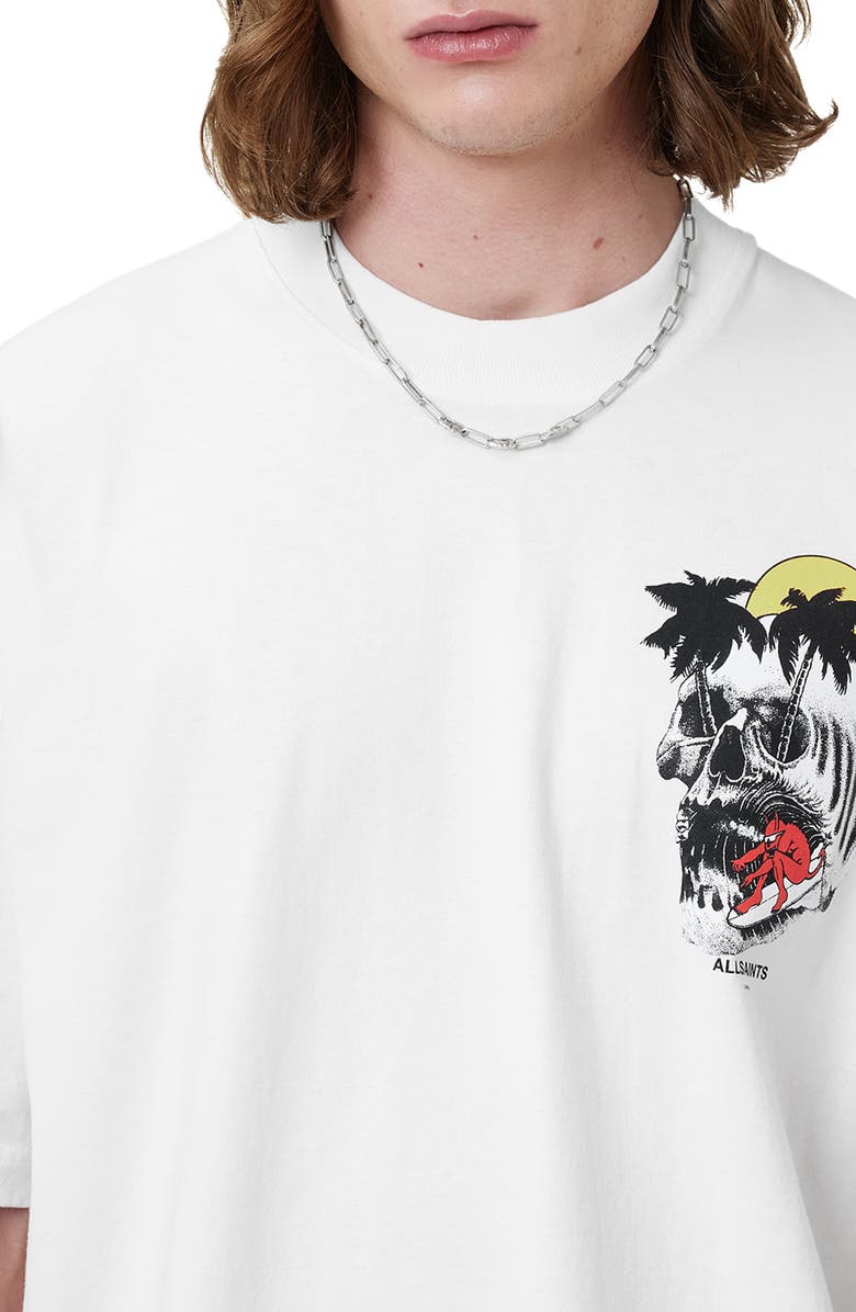 AllSaints Breaker Graphic T-Shirt, Alternate, color, Chalk White