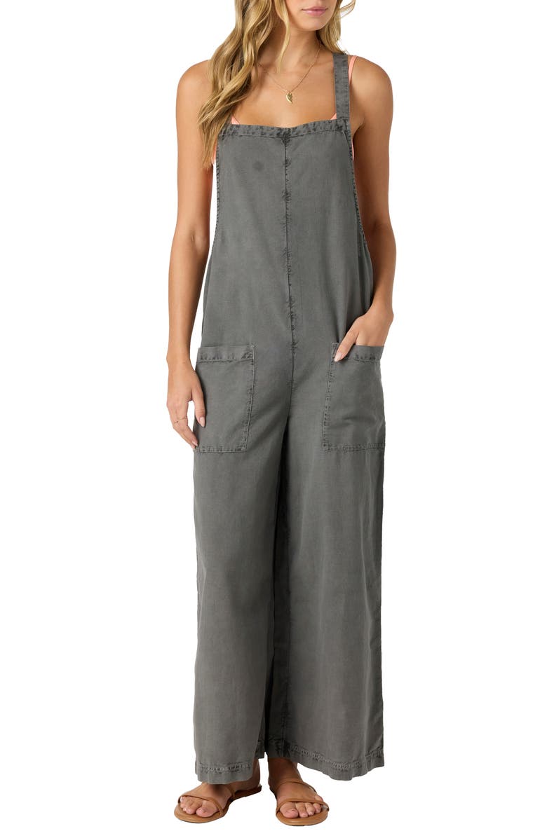 O'Neill Summerlin Cotton & Linen Overalls, Main, color,
