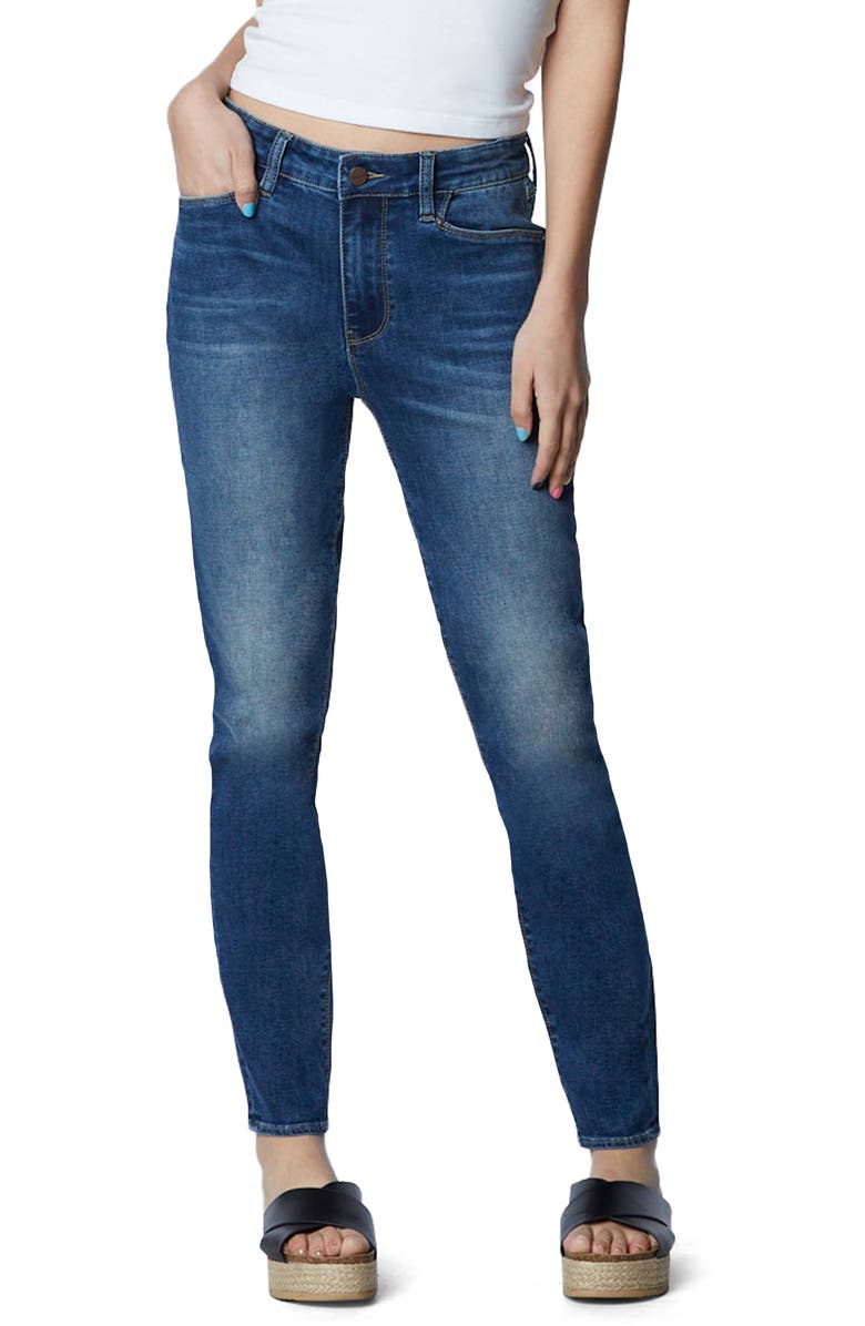 HINT OF BLU High Waist Ankle Skinny Jeans, Main, color,